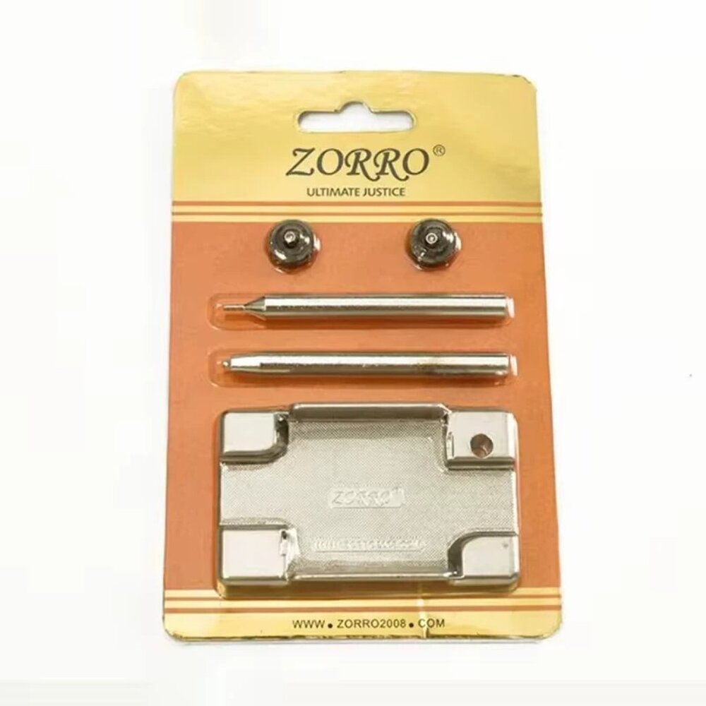 Universal Zorro Lighter Repair Kit with Two Flintwheels & Rivets - Fits: Zippo